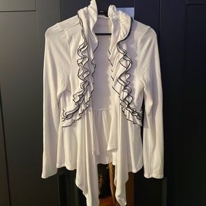 Mom White Cardigan Sweater